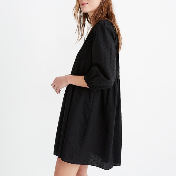 Madewell Embroidered Pintuck Mini Dress - Picture 7 of 8
